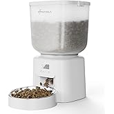 Automatic Cat Feeder, 5L/21Cups Timed Cat Dry Food Dispenser with Dual Power Supply, Programmable Portion Control, Auto Pet Feeder for Cats and Dogs
