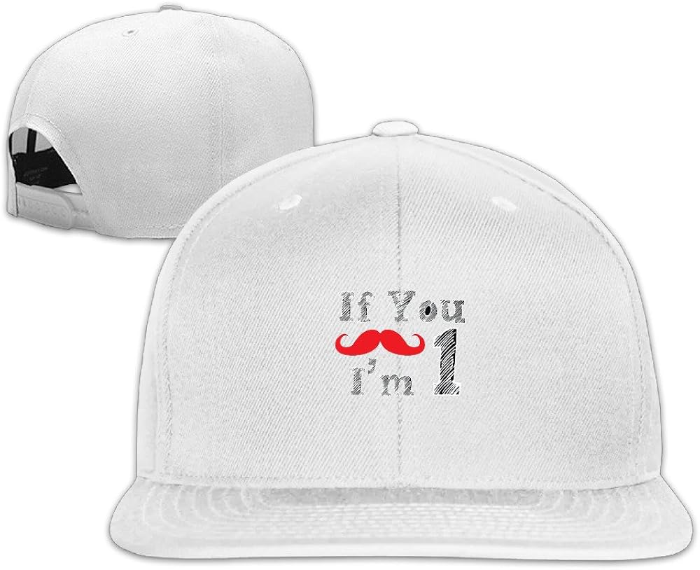 I'm 1 Or If You Mustache Printed Cool Adjustable Baseball Snapback Hats