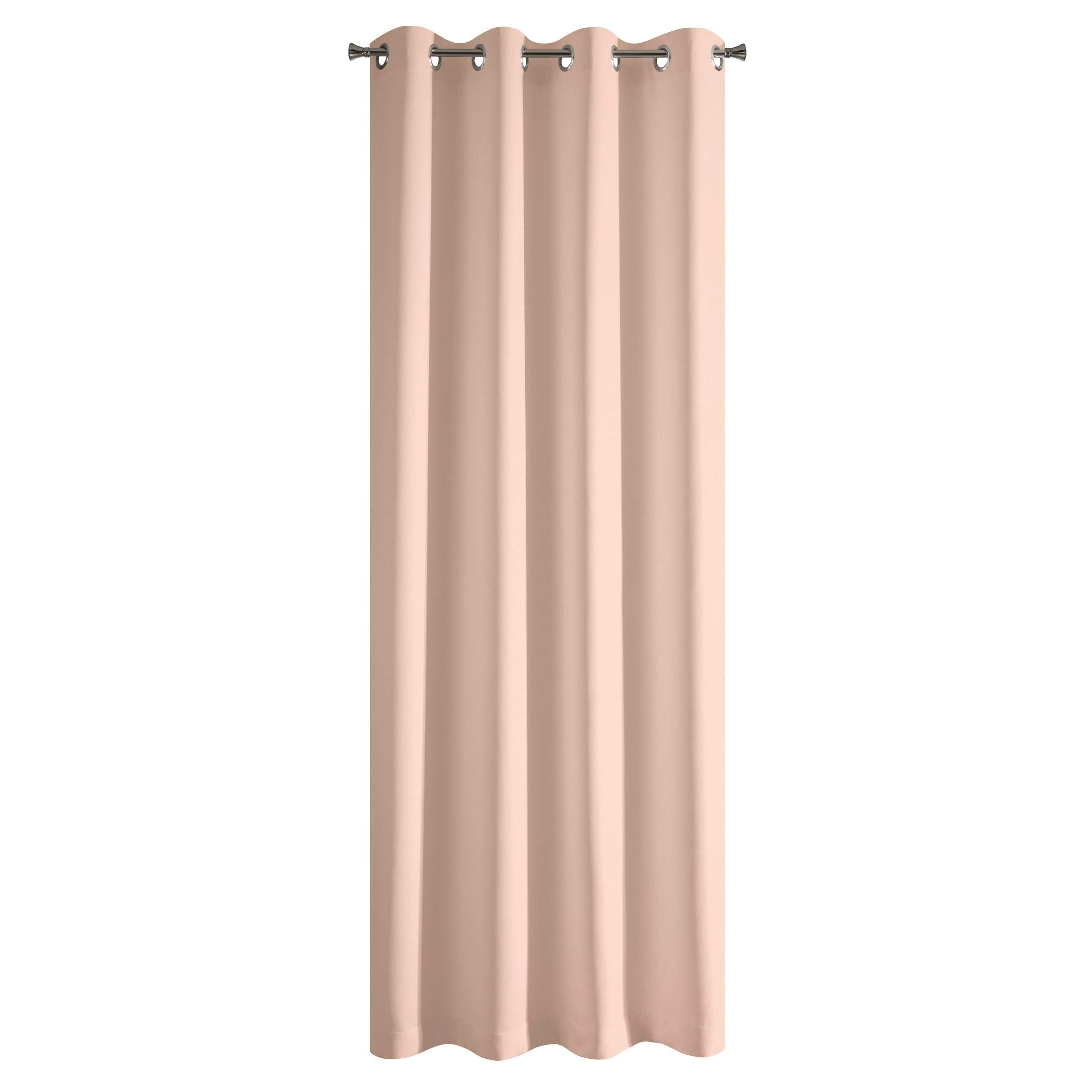 Eurofirany ADORE Semi Sheer Curtain with Eyelets - 1 Unit, Window Curtain, Semi Transparent, for Bedroom Living Room Lounge Kitchen, 140g m², W55 x L98, Altrosa