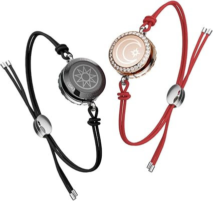 Amazon Com Smart Jewerly Couple Bracelets Touch To Send Out Your Love Red Home Kitchen