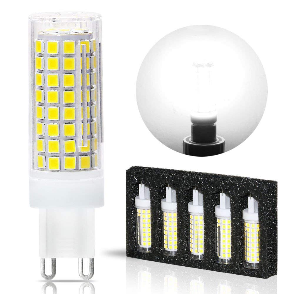 G9 LED Light Bulbs，8W，75W 100W Replacement Halogen Bulbs Equivalent