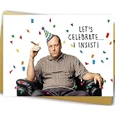 OJsensai Tony Soprano Birthday Card, Happy Tony Birthday Card for Husband, Funny Bday Card for Boyfriend, The Sopranos Greeting Card for Him Her