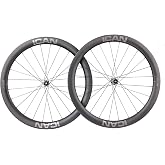 ICAN G27 700C Carbon Gravel Bike Wheelset, Ultra-Light 1305g, 50mm Aero Depth, 27mm Wide Clincher Tubeless Compatible Disc Brake
