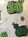 Cactus Theme Vinyl Tablecloth for Texas Western Garden Succulent Floral Green cacti Desert Unique Fun Party Theme (52 in x 70 in. Rectangle)
