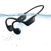 RELAXYO Swimming Bone Conduction Headphones, IPX8 Open Ear Headphones Bluetooth 5.4 Waterproof Earbuds with 32GB MP3 7H Playtimes, Underwater Headphones for Marathon、Swimming、Running、Cycling