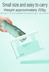 Moorrlii Travel Mini Umbrella for Purse With
