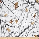 Poly/Cotton Broadcloth TrueTimber Snowfall Fabric By The Yard