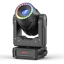 WITH リングライト Amazon.com: 150W Ring Moving Head DJ Lights with 2-Way