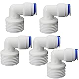 1/2" Male Thread Elbow x 1/4" PE Hose OD Push-In