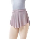 Daydance Mesh Pull On Ballet Skirt Elastic Point Dance Skirt for Teen 12-14 Years, Women