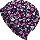 Breast Cancer Beanie Chemo Hat Cancer Headwear Knitted Hat Scarf Nightcap Skull Cap for Women Men