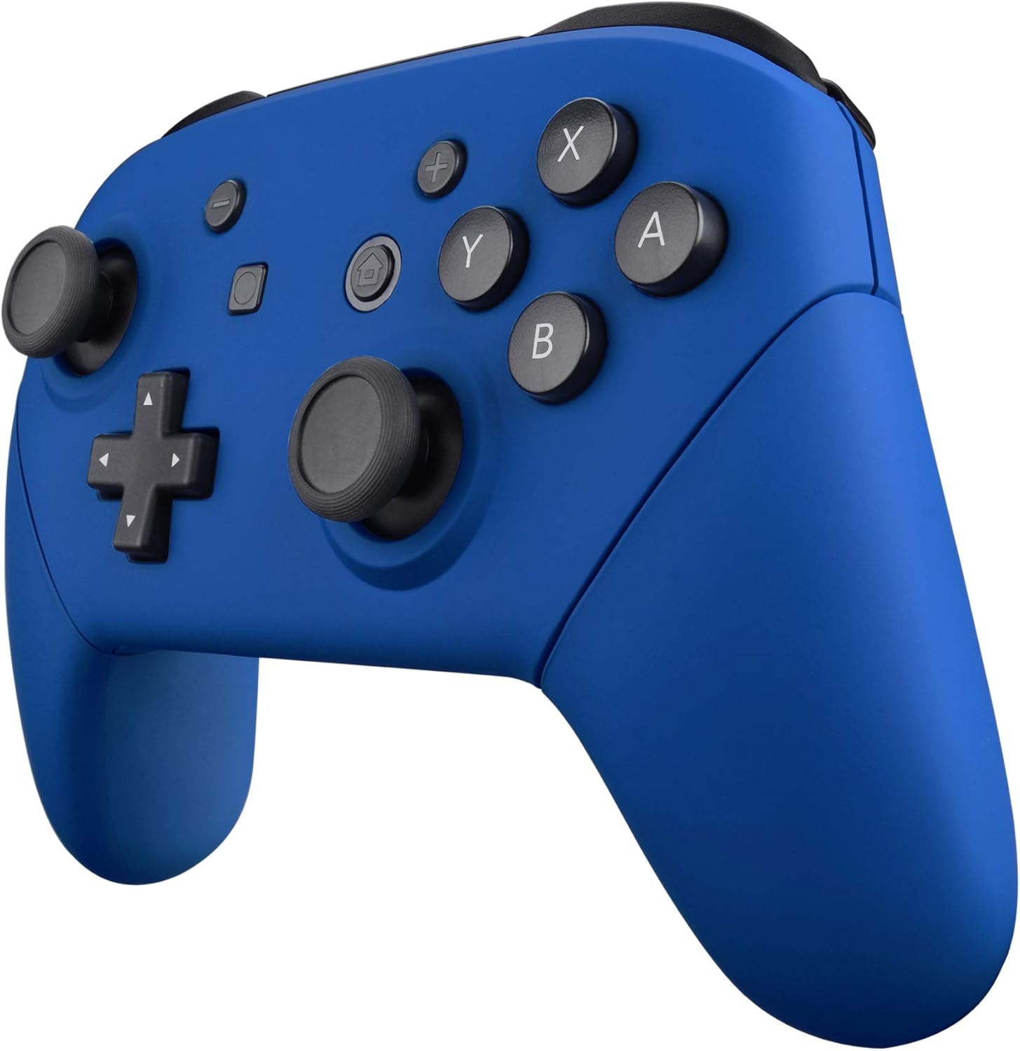 eXtremeRate Blue Faceplate Backplate Handles for Nintendo Switch Pro Controller, Soft Touch DIY Replacement Grip Housing Shell Cover for Nintendo Switch Pro - Controller NOT Included: Computers & Accessories