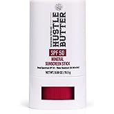 Hustle Butter Tattoo Aftercare Sunscreen Stick - Tattoo Sunscreen Stick, Fade Protection SPF 50, Hydrating with Shea Butter & Coconut Oil, TSA-Friendly, Water Resistant, Non-Greasy, 0.68 oz