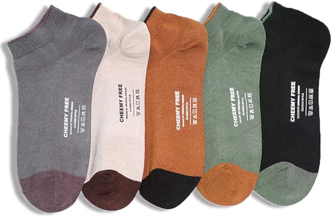 Amazon Qpanda 靴下 メンズ フットカバー 綿 春夏ソックス ショートソックス 5足セット カジュアル くるぶし丈 スニーカーソックス抗菌防臭 フットカバー スニーカーソックス 通販