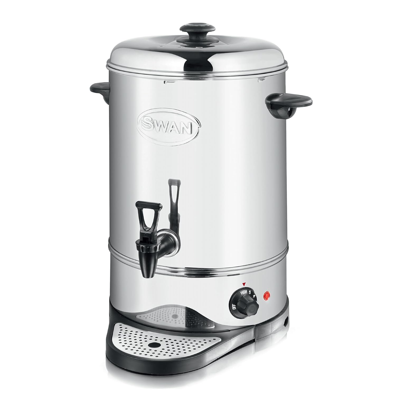Swan SWU16L Catering Urn with Automatic Temperature Control, Drip Tray, 16L, 2200W, Stainless Steel