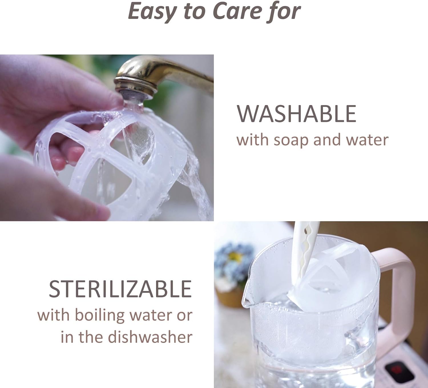 Silicone Mask Bracket Inner Support Frame for Homemade Cloth Mask Cool Mask Hack More Space for Comfortable Breathing Washable Reusable, 3pcs Clear: Home Improvement