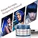 BMK Blue Color Hair Wax Matte Hairstyle Pomades Disposable Temporary Modeling Natural Hair Styling Wax for Party, Cosplay, Nightclub, Masquerad, Halloween