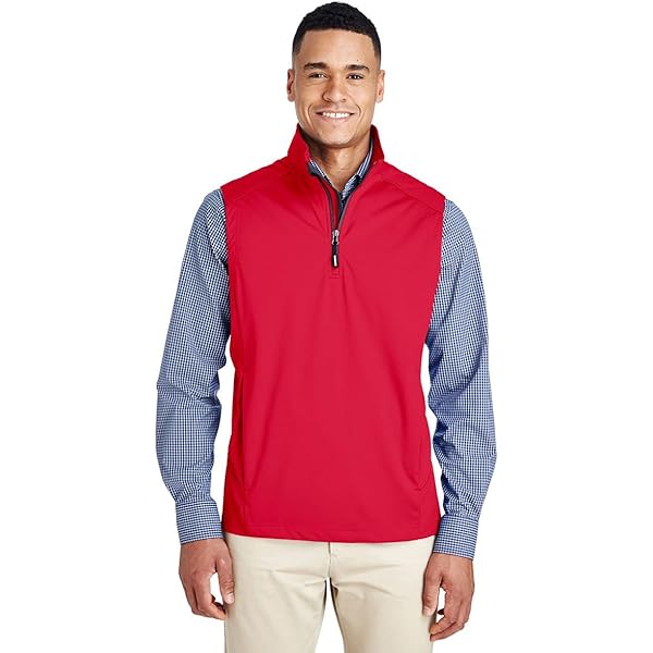 Core 365 Men's Techno Lite Three-Layer Knit Tech-Shell Quarter-Zip