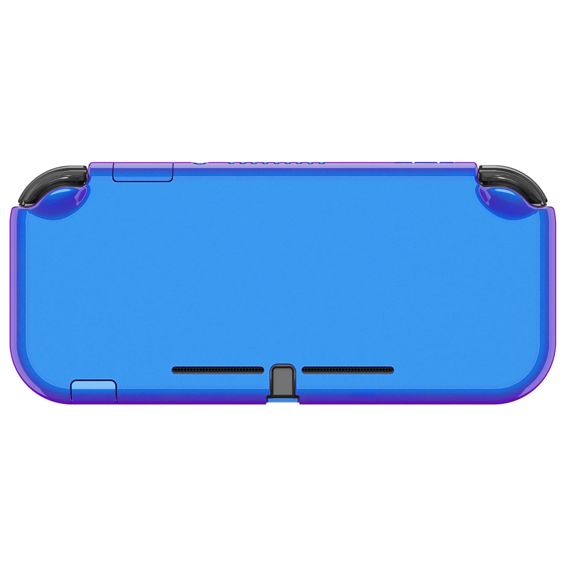 eXtremeRate PlayVital Glossy Chameleon Purple Blue Protective Case for Nintendo Switch Lite, Hard Cover Protector for Nintendo Switch Lite - 1 x Black Border Tempered Glass Screen Protector Included