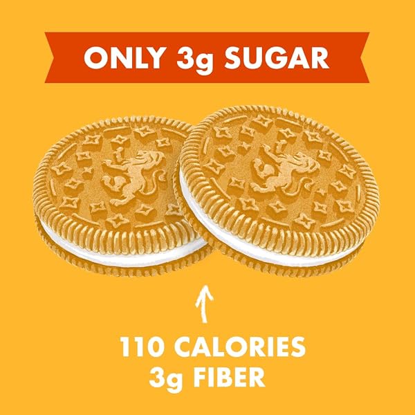 RIP VAN LEOS – GOLDEN VANILLA SANDWICH COOKIES – LOW SUGAR SNACK COOKIES – LOW CARB SNACK – DIABETIC SNACKS – 40 LOW SUGAR COOKIES (10 PACKS OF 1.69OZ)