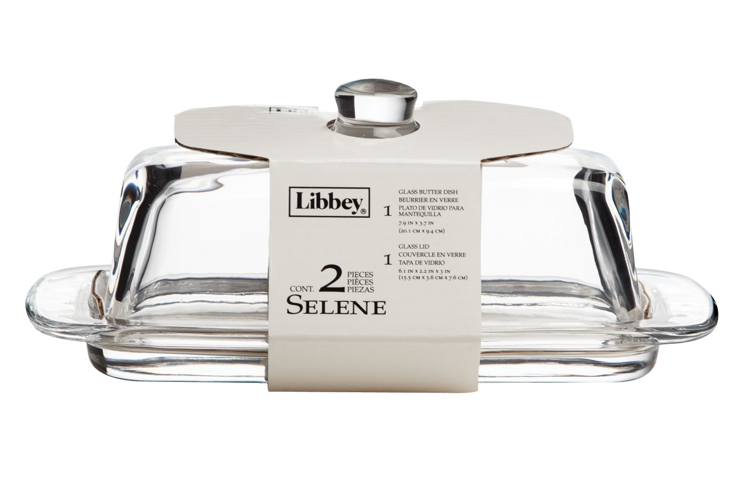 Libbey Selene 2-Piece Butter Dish Pack Of 4 9 61l9viHbB8L