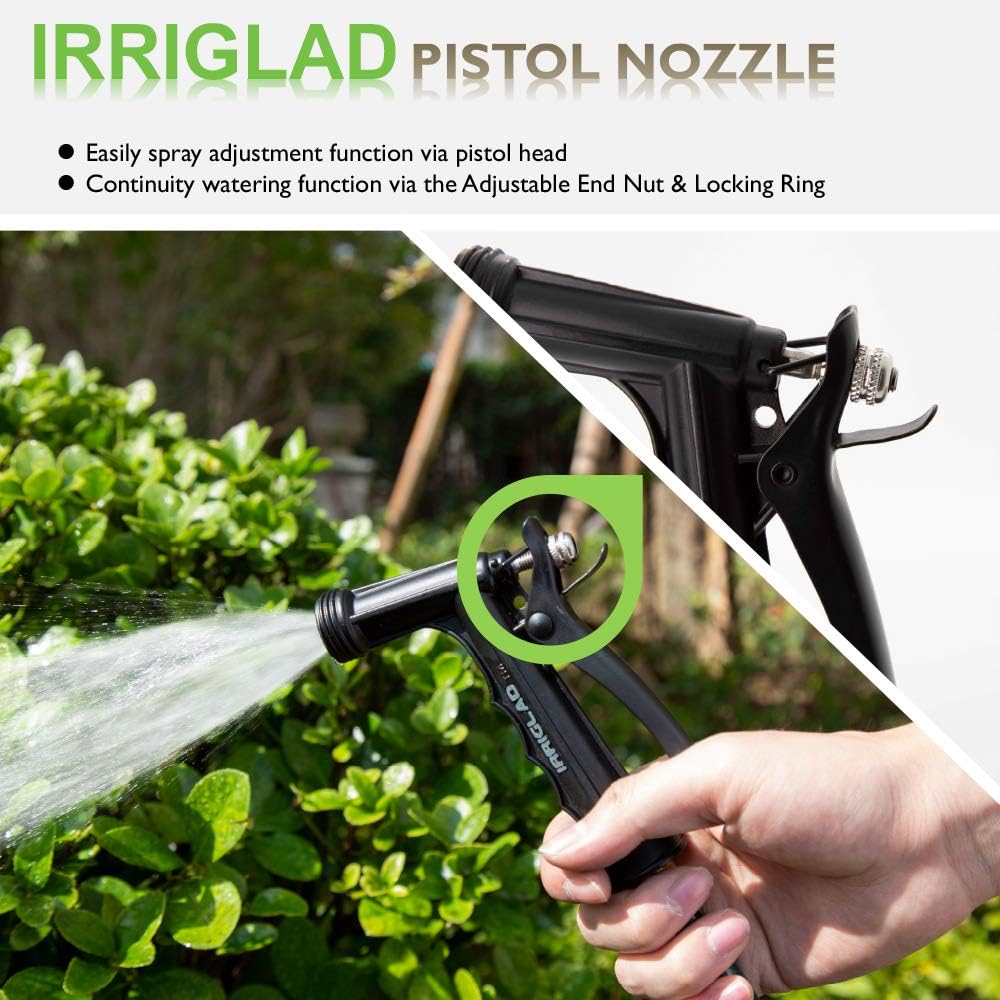IRRIGLAD Hose Nozzles with More Durable 304 Stainless Steel Flexible 1PC : Garden & Outdoor