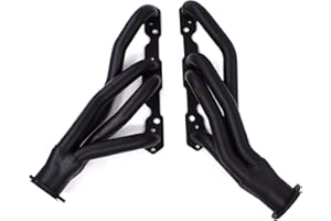 PG POWERGO MOTORSPORT Exhaust Headers 1-5/8 in. Mild Steel Hi-temp Black Paint for Chevelle El Camino Monte Carlo Nova Caprice Impala 283 305 350 400 cu. in. V8