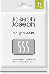 Joseph Joseph Trash Can Odor Filters 6 Pack Activated Carbon Refills