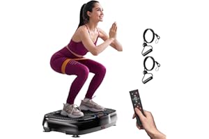 Vibration Plate Exercise Machine: TISSCARE Vibrating Plates for Weight Loss and Lymphatic Drainage, 400lbs Shake Plate Whole Body Workout Platform for Home Fitness Fat Burner Gifts
