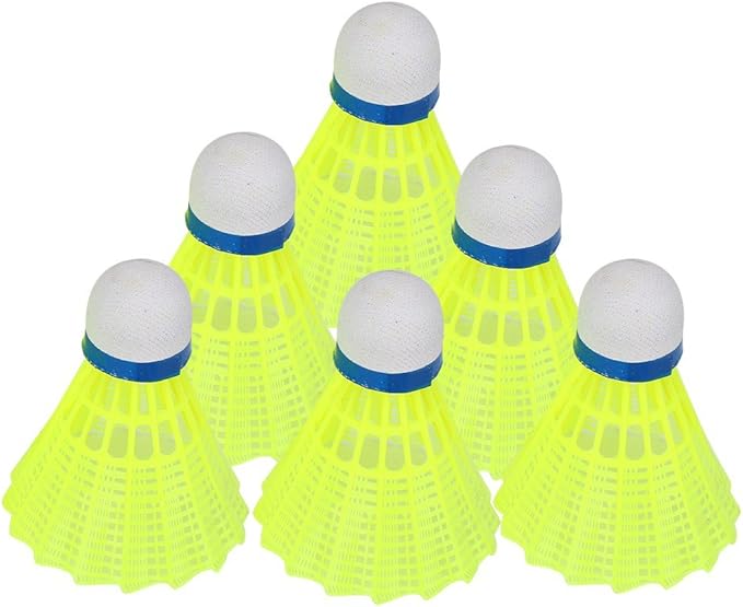 Pack De 12 Volants De Badminton En Nylon - Vitesse Moyenne, Stabilité Et Durabilité - Idéal Pour Débutants Et Pros