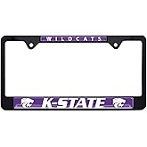 Kansas State Wildcats Black License Plate Frame