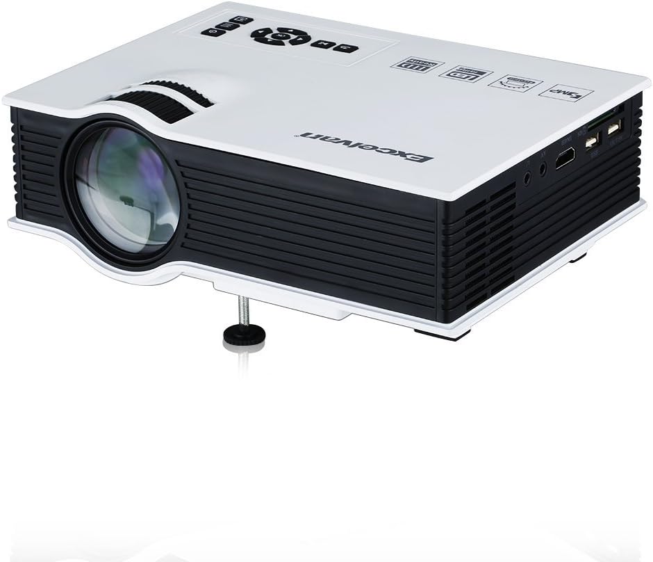 Excelvan® UC40 - Mini proyector portátil LED Home Cinema (800 ...