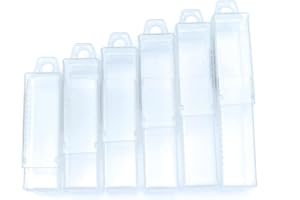 FTG USA Storage Container 6 Piece Extendable Plastic Box Used as Storage Case for Countersink and Replacement Drill Bits