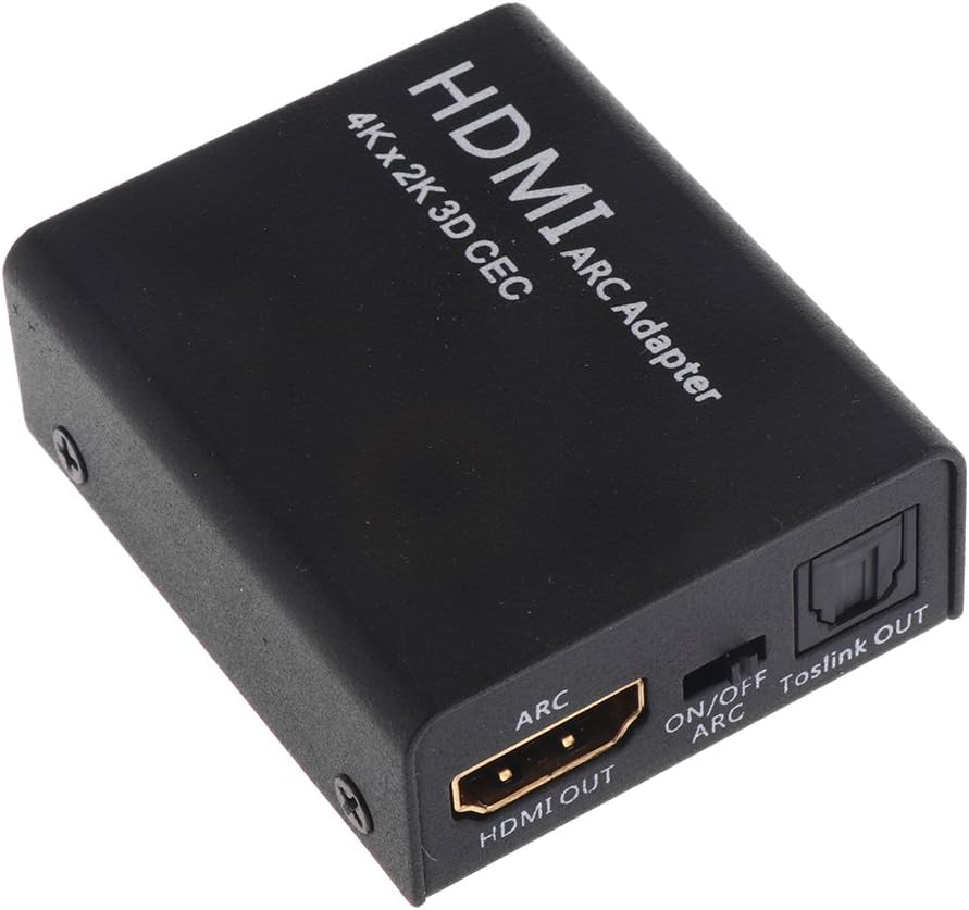 FLAWISH 4Kx2K HDMI ARC Adapter Audio Return Channel Optical Toslink Output Converter