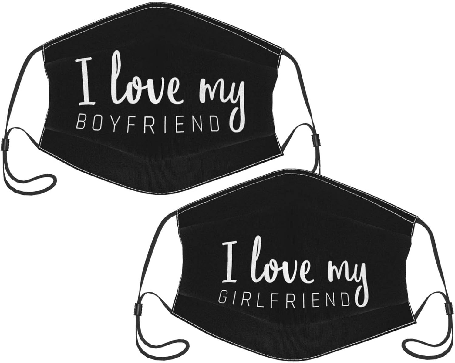 Couples Face Mask There Are 2 Filters And 2 Masks, Reusable