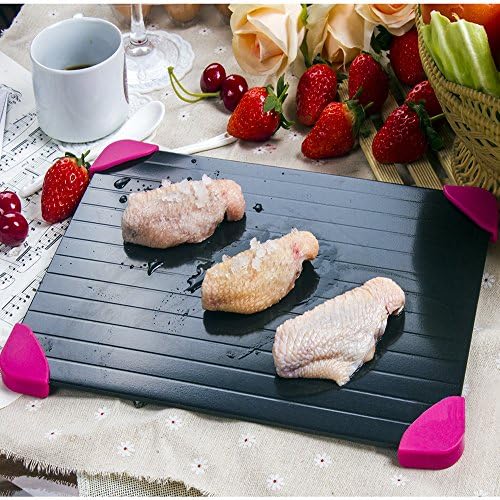 Mocatrend Fast Defrosting Tray - The Safest Way to Defrost Meat or Frozen Food Quickly Without Electricity, Microwave, Hot Water or Any Other Tools