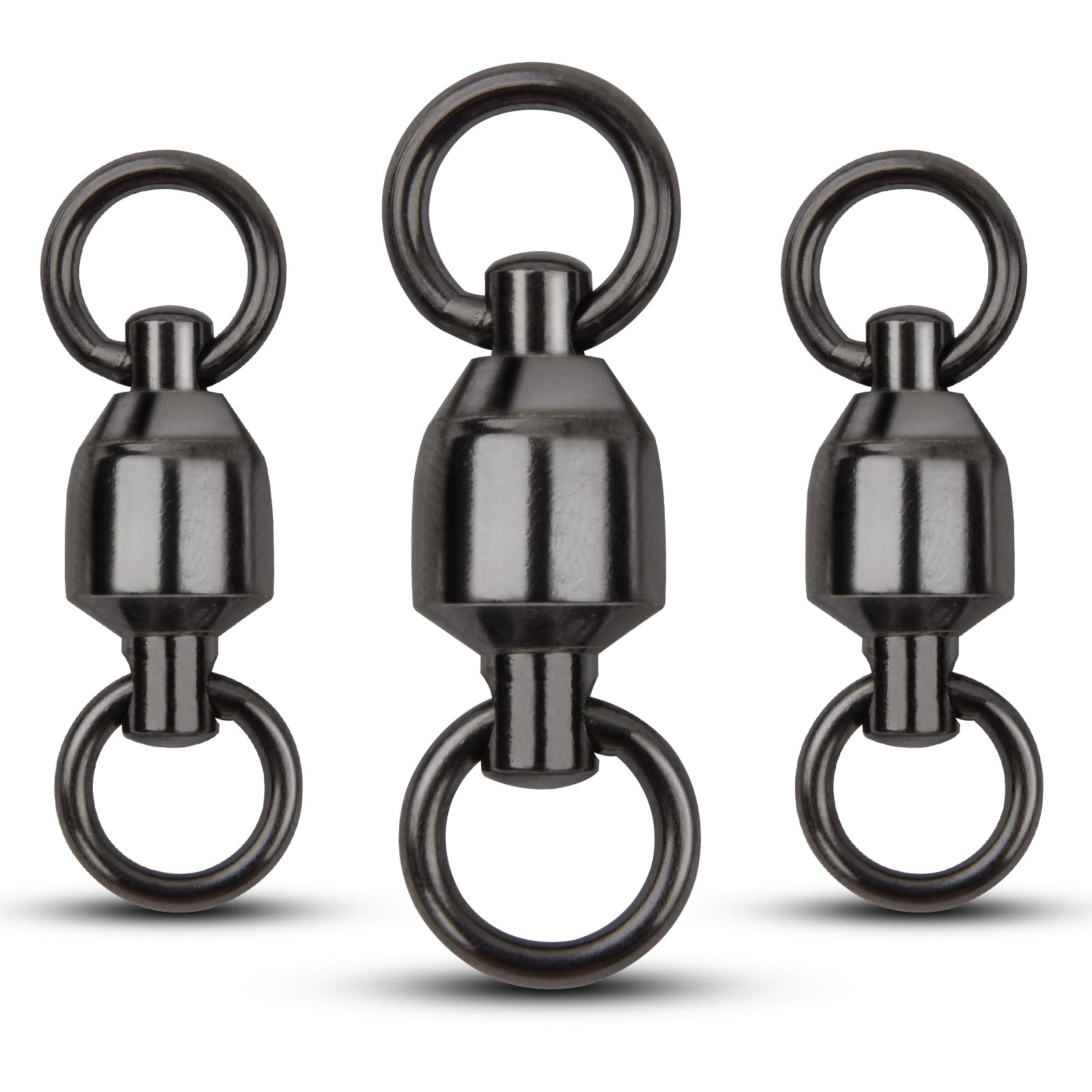 Ball Bearing Swivel With Solid Ring High Strength Swivels Fishing Accessories Connectors (5#-10pcs)