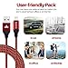 Lightning Cable,Aonlink iPhone Charger Cable 3Pack 3FT 6FT 10FT to USB Syncing and Fast Charging Cable Nylon Braided Cord for iPhoneX/8/8Plus/7/7 Plus/6/6 Plus/6s/6s Plus/5/5s and more(Red Black)