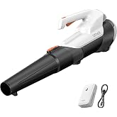 Litheli 20V Cordless Leaf Blower Battery Powered, 2.0 Ah Battery Lightweight 2 Speed Mode Electric Blowers for Lawn Care, Patio, Snow, Dust, Blowing Leaves (No Charger