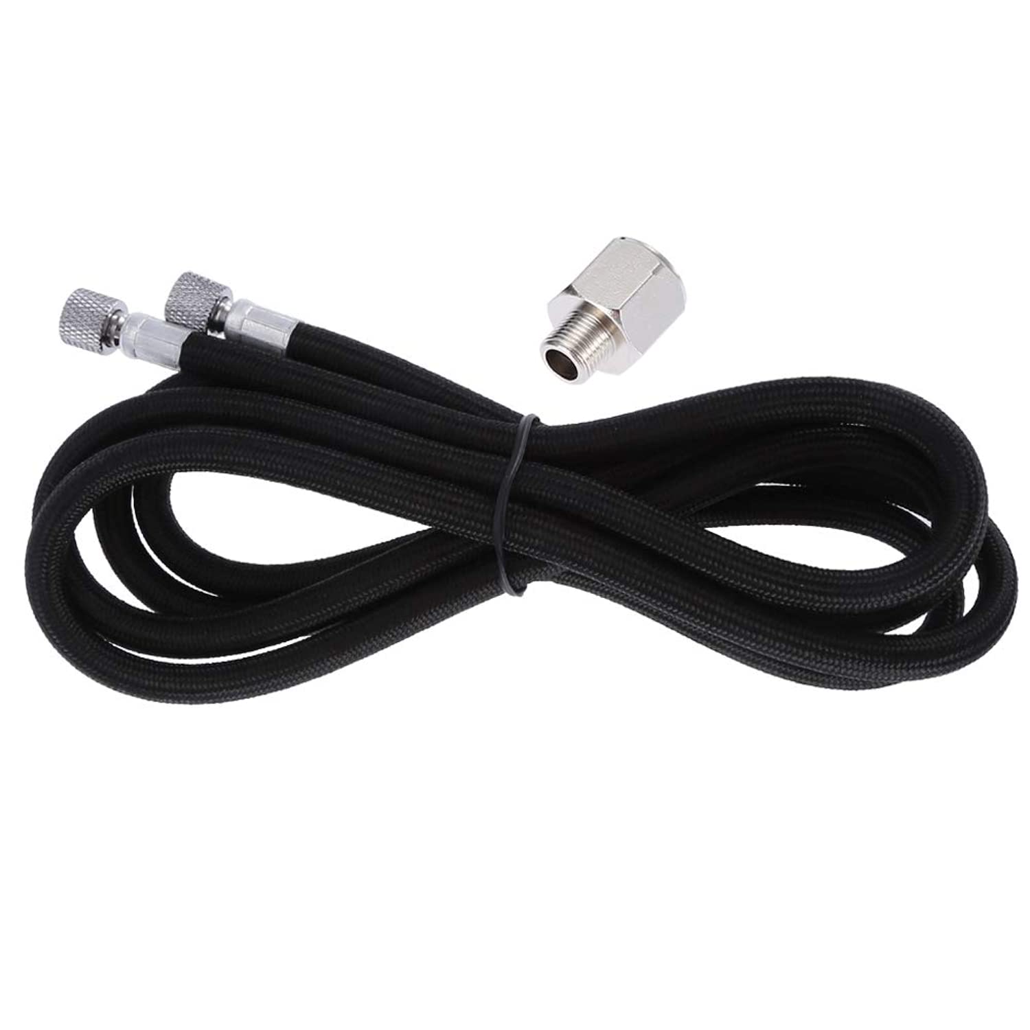 Jeffergarden Braided Hose Airbrush 1.8M EVA Braided Hose Airbrush Air Tube Mini Air Compressor Spray 1/8"-1/4" End Adapter