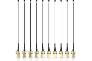 MESHNOLOGY 10pcs Antenna Pigtail Cable Wi-Fi Low Loss RF Cable for Drone Image Transmission Module Meshmastic ESP32 LoRa Development Board Connector Adapter (6 inch, 15cm)