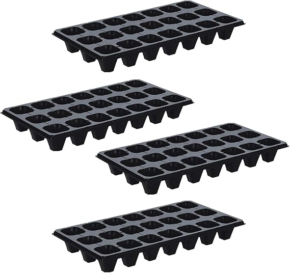 4PCS 21Slot Reusable Seedling Seed Starter Trays for Home Garden