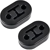 evil energy Exhaust Hanger, 2-Hole Universal Muffler Hanger, Reduces Vibration &amp; Noise, EPDM Rubber Exhaust Bushing, 2PCS