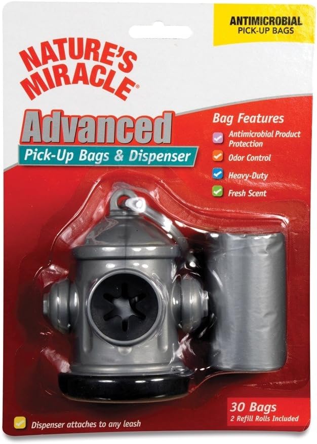 American Antlers Nature's Miracle Fire Hydrant Bag Dispenser (2 Refills - 30 Bags)
