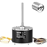 VEVOR OEM Upgraded Condenser Fan Motor, 1/4 HP 1100RPM, Replacement for ac GE Genteq Carrier Bryant Payne Dayton, 5KCP39EGS070S, 5KCP39EGY823S, 3905, HC39GE237, 6DLL0, Reversible Rotating + Capacitor