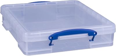 Really Useful Box 7 Litre Clear Storage Box 40Lx35Wx8.5D cm