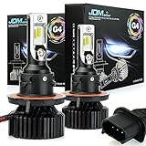 JDM ASTAR Newest Version G4 8000 Lumens Extremely Bright AEC Chips H13 9008 All-in-One LED Headlight Bulbs Conversion Kit, Xenon White