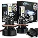 JDM ASTAR Newest Version G4 8000 Lumens Extremely Bright AEC Chips H13 9008 All-in-One LED Headlight Bulbs Conversion Kit, Xenon White