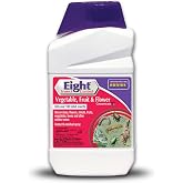 Bonide Eight Insect Control Vegetable, Fruit &amp; Flower, 32 oz Concentrate Long Lasting Insecticide for Beetles and More