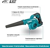 Makita DUB185Z 18V Li-ion LXT Blower Vacuum Not Included Batteries Charger view 4